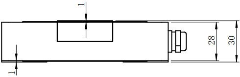 CAZF-3D120三維力傳感器外形尺寸圖2